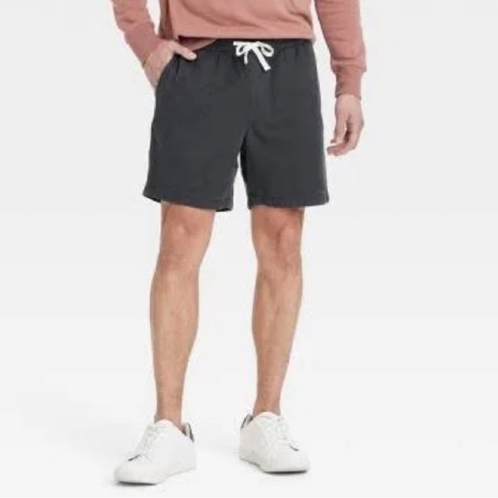 Target Goodfellow & Co Charcoal Vintage 7" Elevated Washed Pull on Shorts